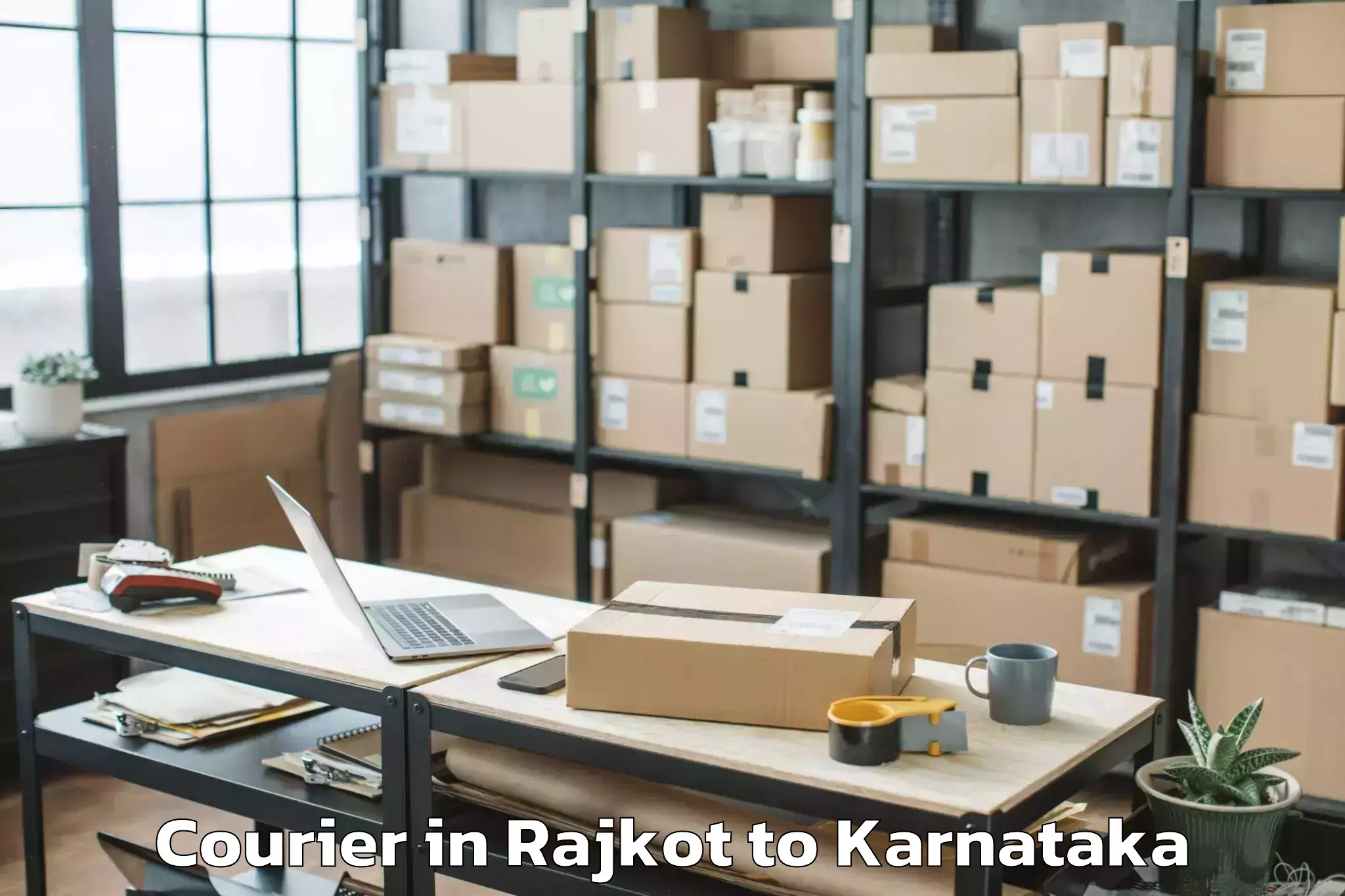 Reliable Rajkot to Kannada University Vidyaranya Courier